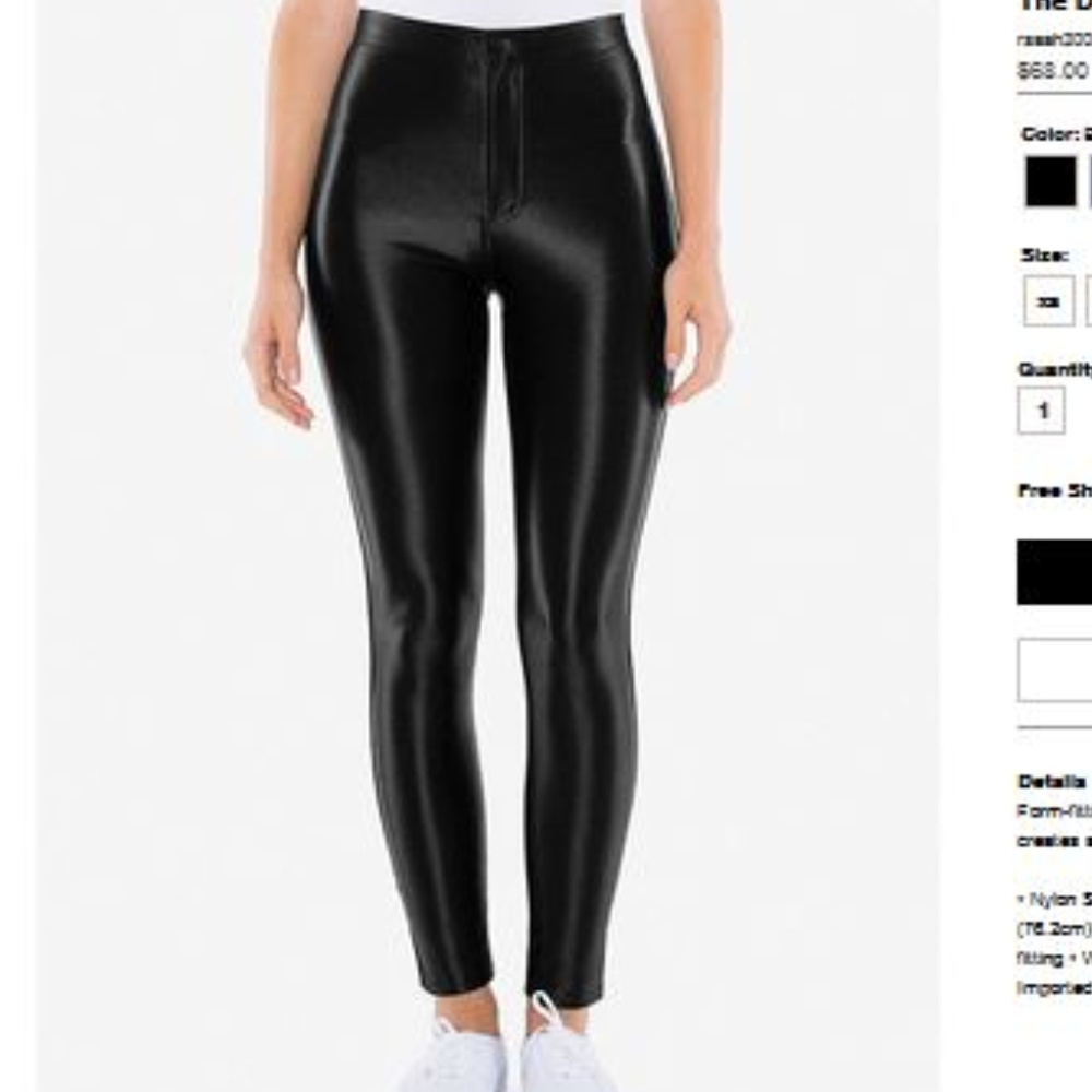 American Apparel Disco Pant